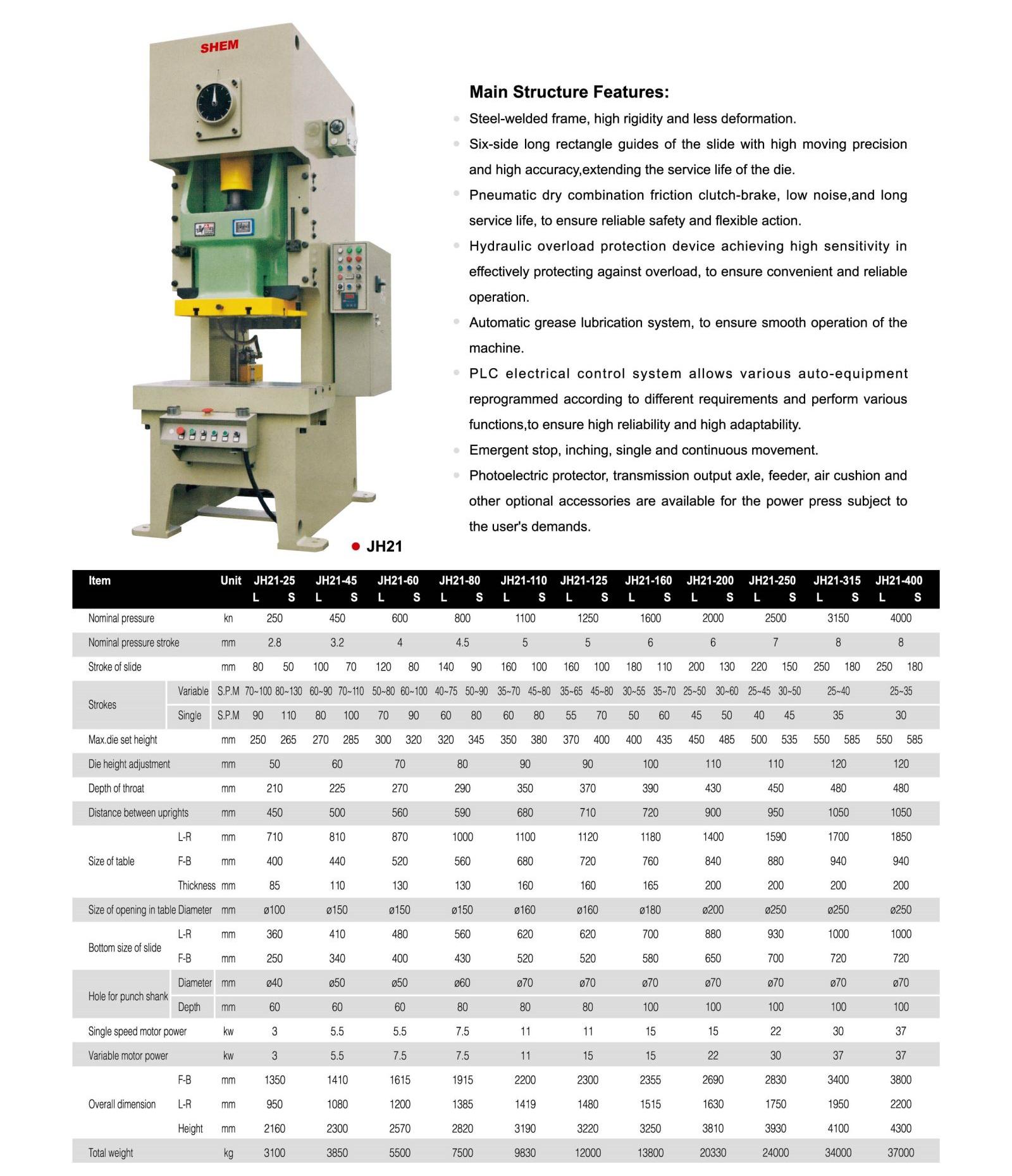 P154 C-FRAME FIXED STROKE POWER PRESS