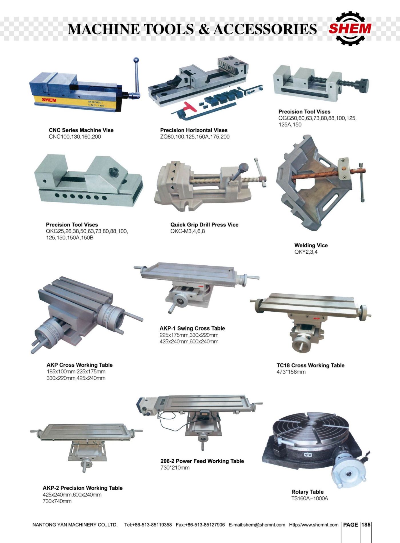 P185 MACHINE TOOLS&ACCESSORIES