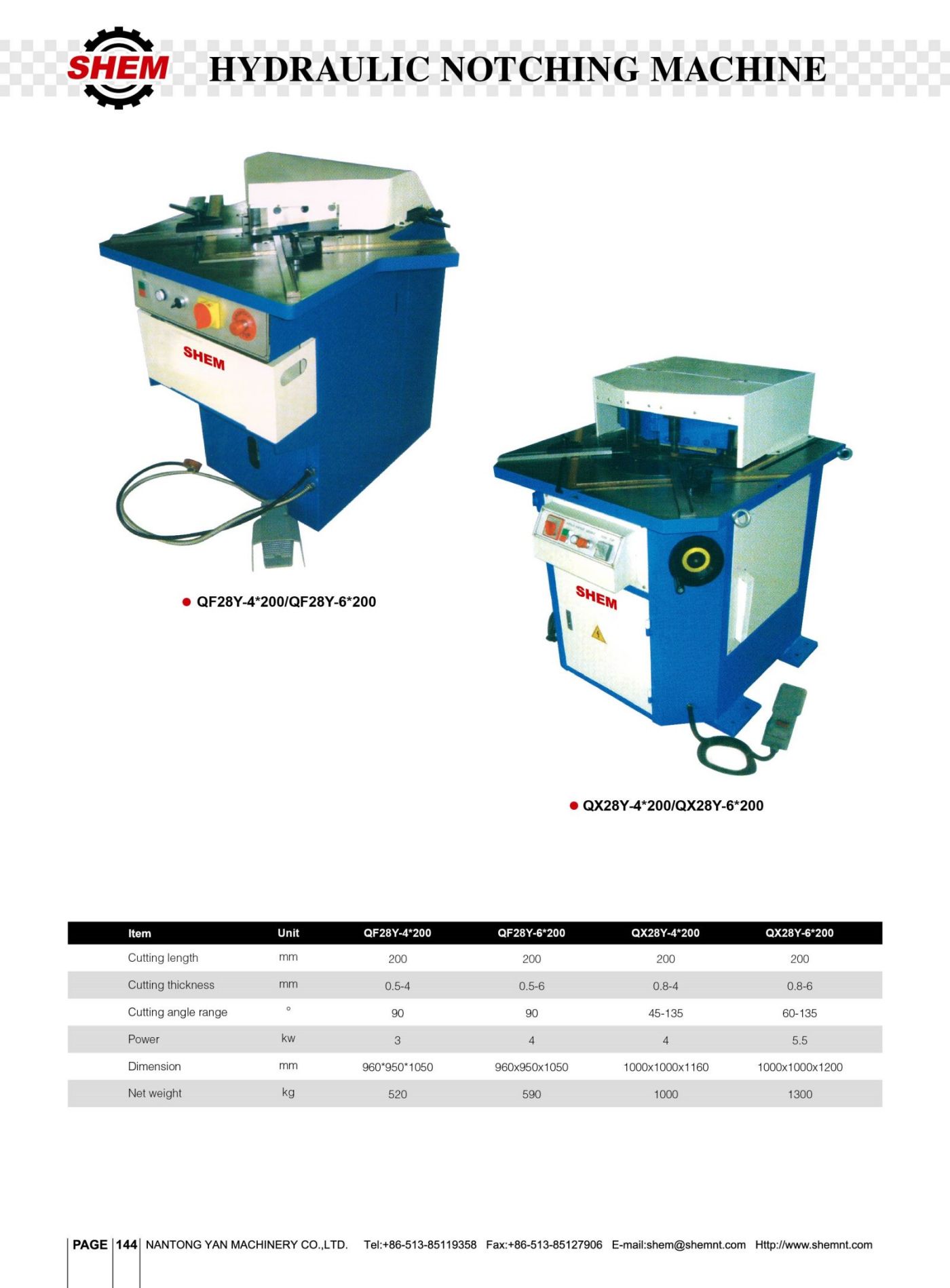 P144 HYDRAULIC NOTCHING MACHINE