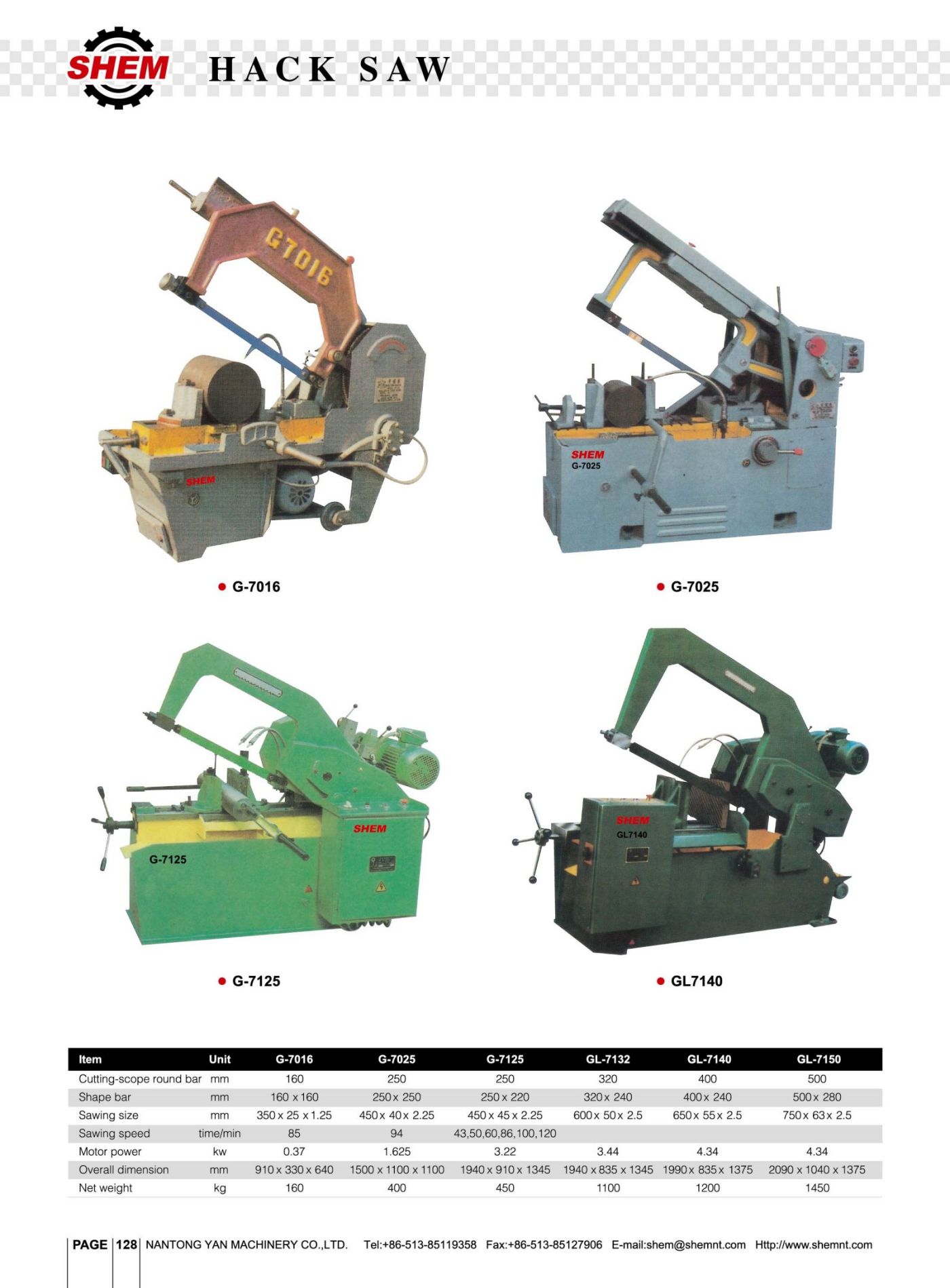  P128 HACK SAW