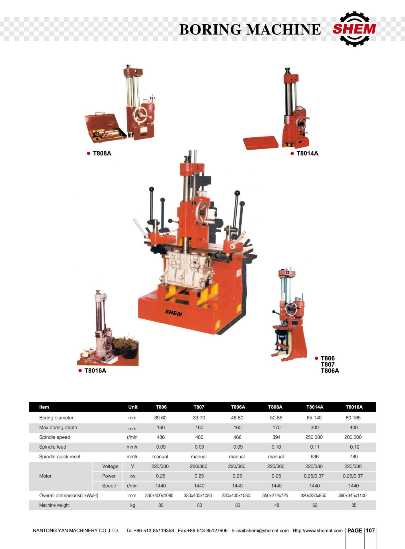 P107 BORING MACHINE