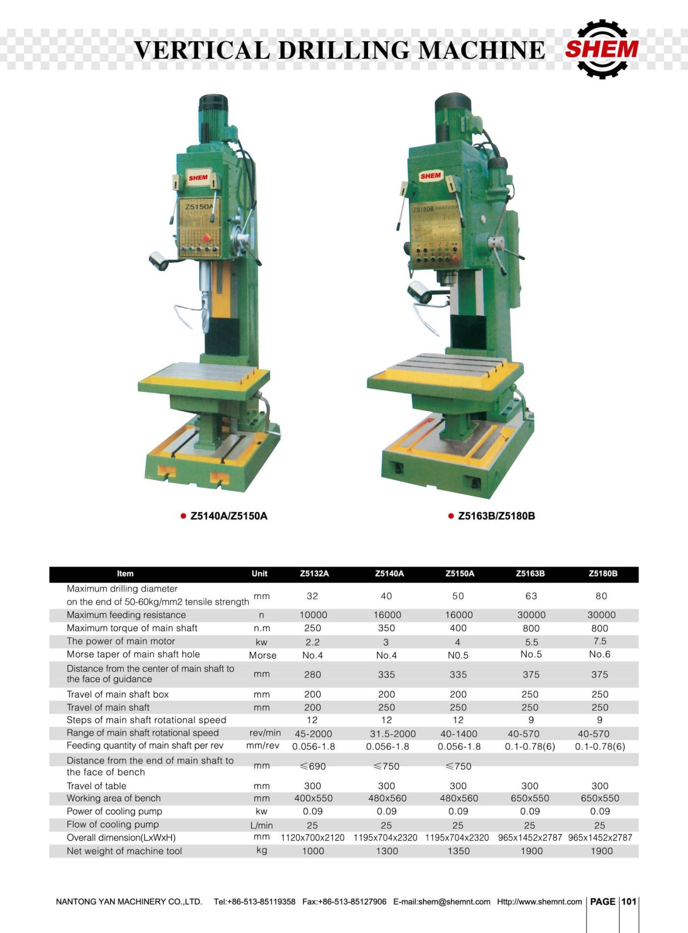 P101 VERTICAL DRILLING MACHINE