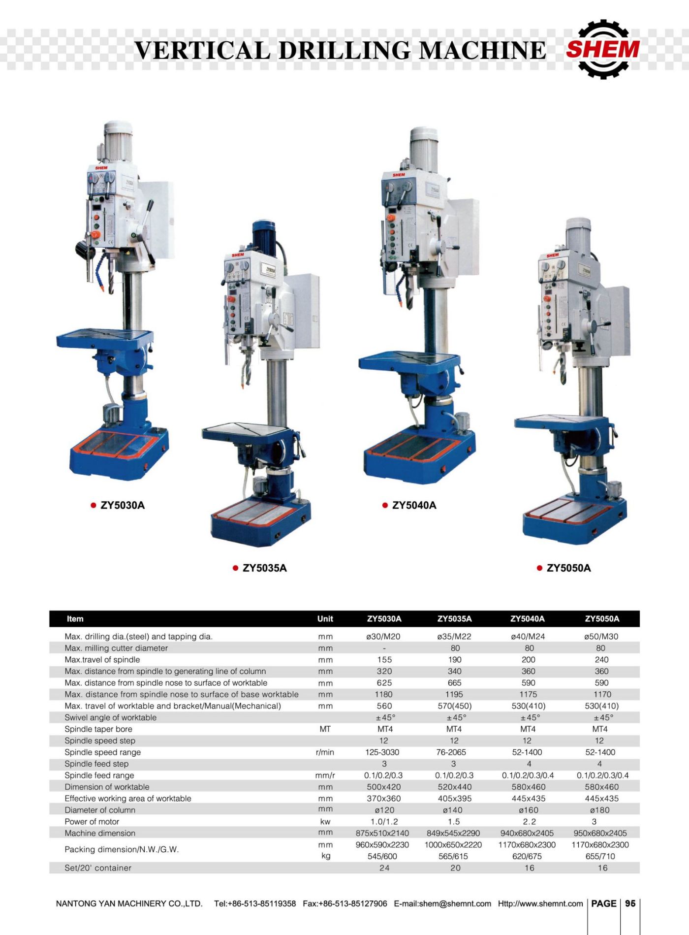 P95 VERTICAL DRILLING MACHINE