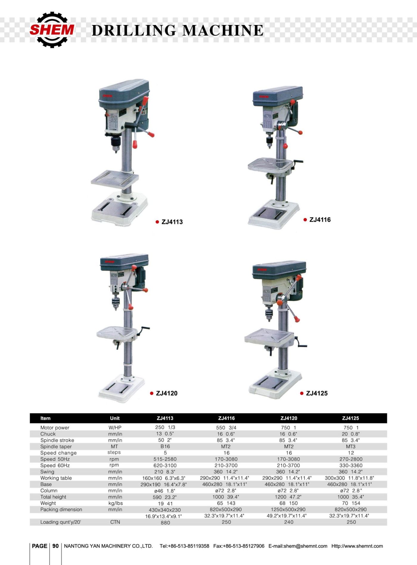 P90 DRILLING MACHINE