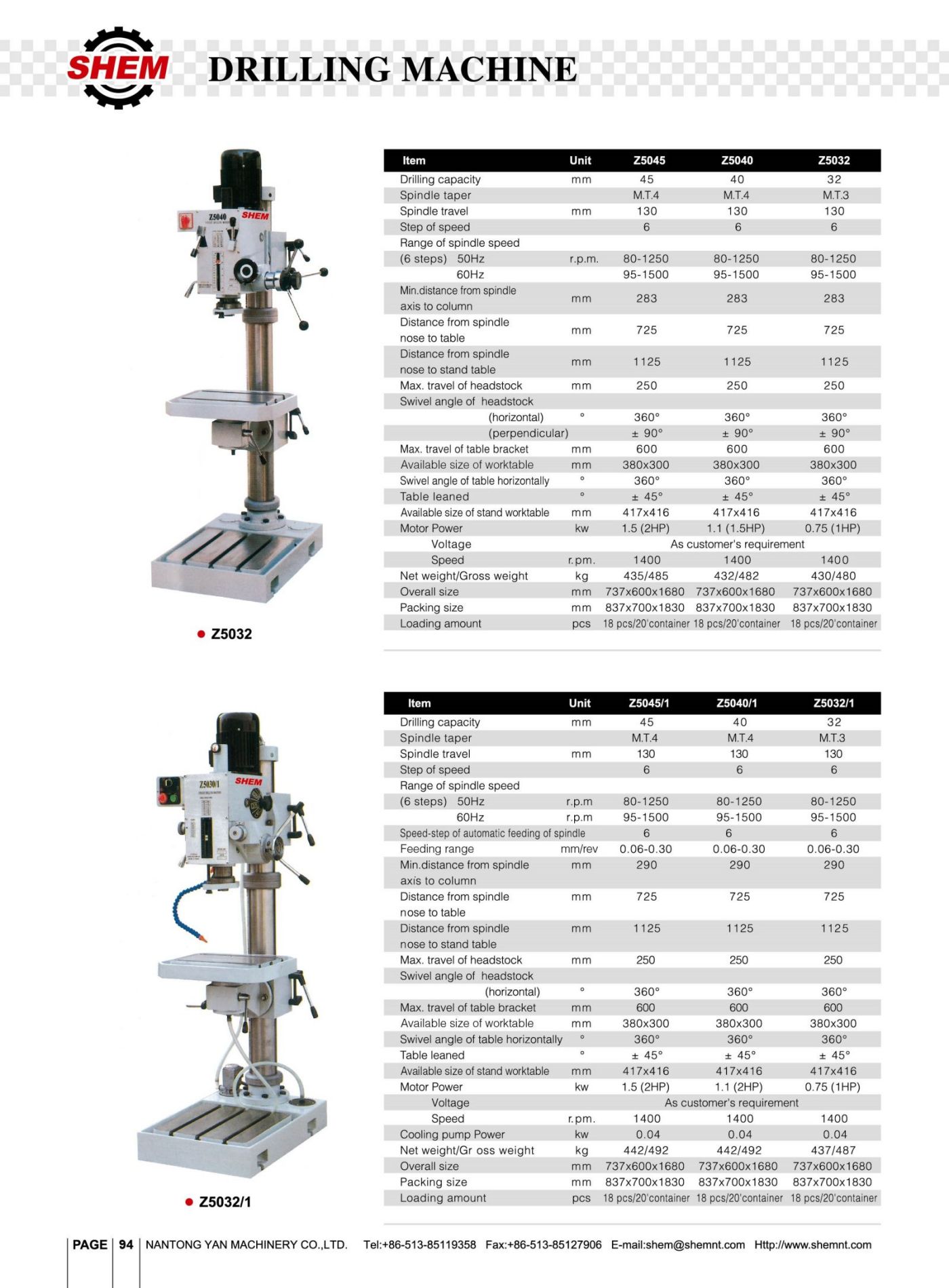 P94DRILLING MACHINE