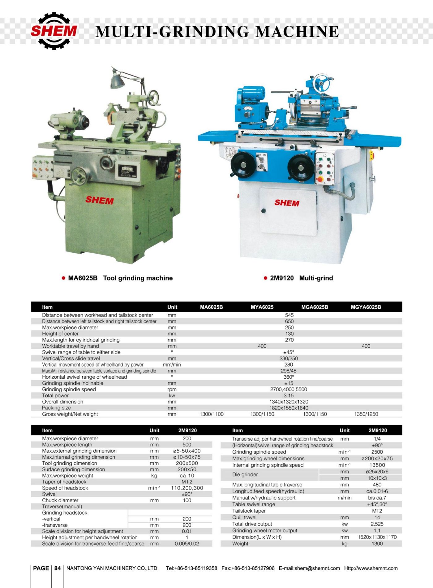 P84 MULTI-GRINDING MACHINE