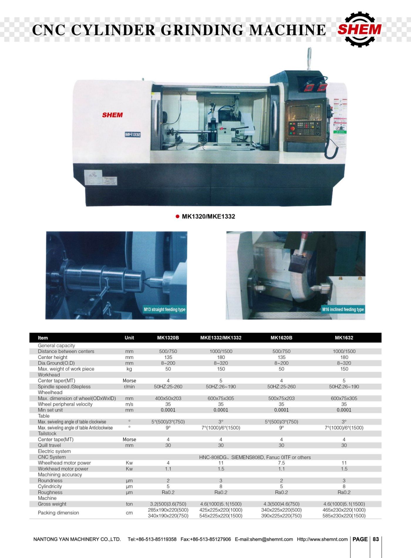 P83 CYLINDER GRINDING MACHINE