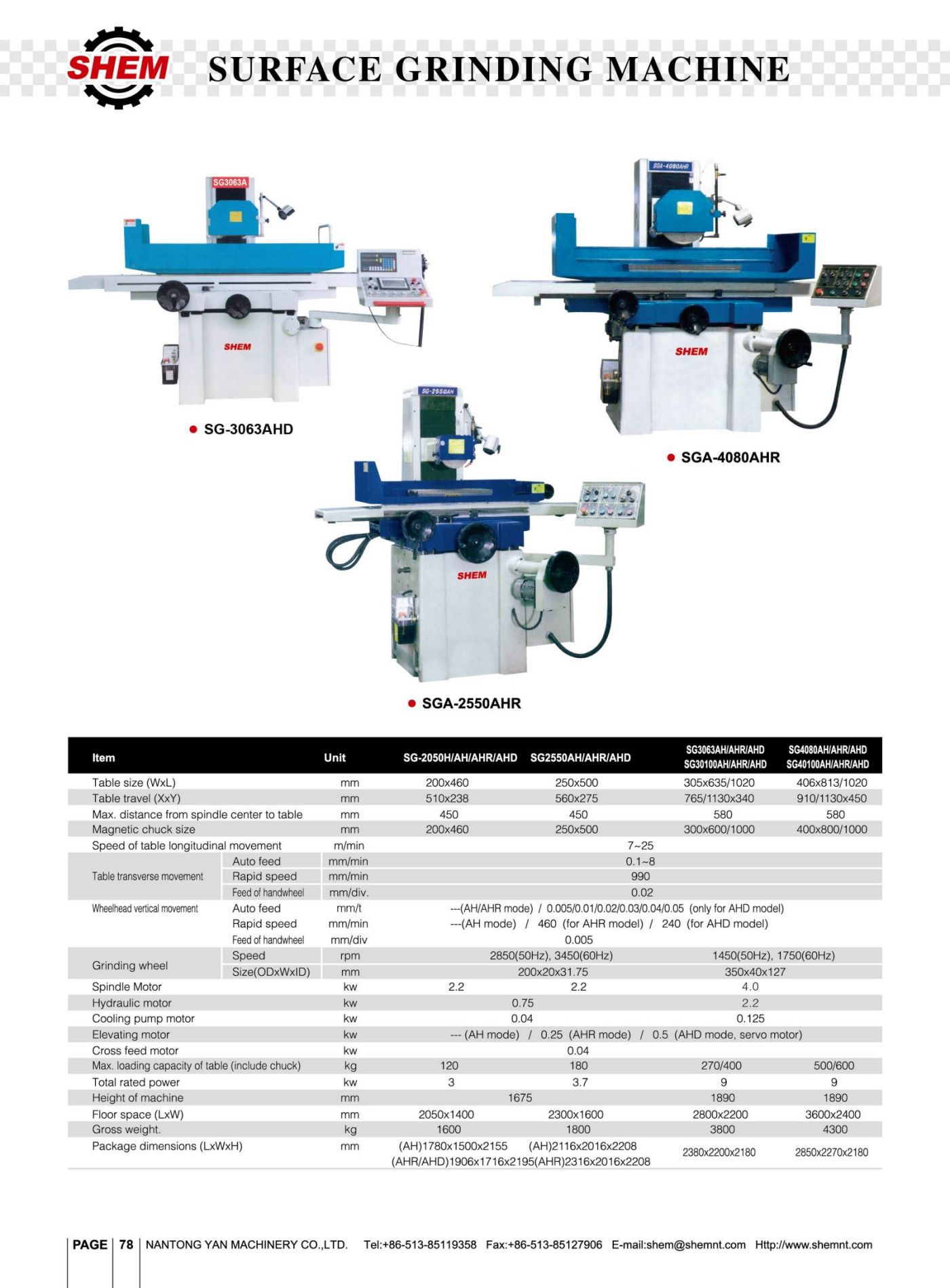 P78 SURFACE GRINDING MACHINE