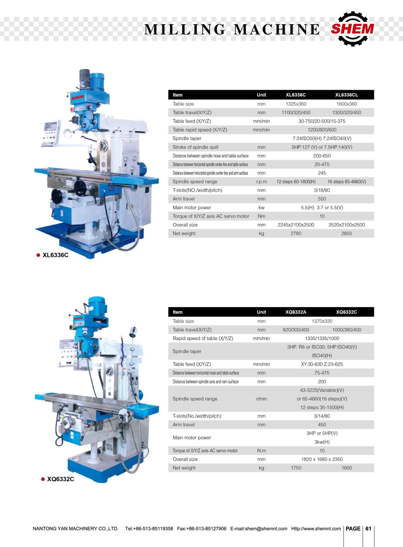 P61MILLING MACHINE