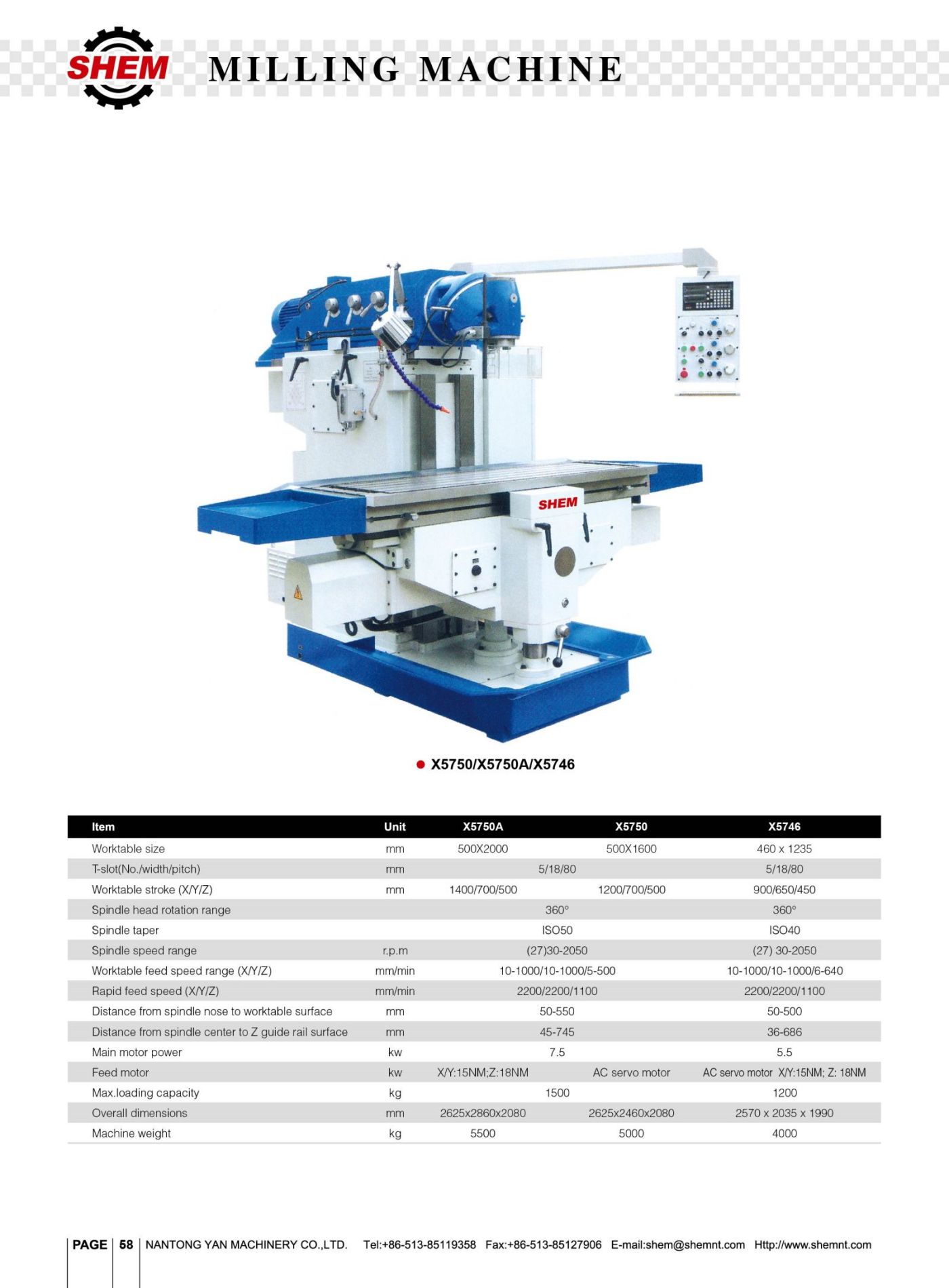 P58 MILLING MACHINE