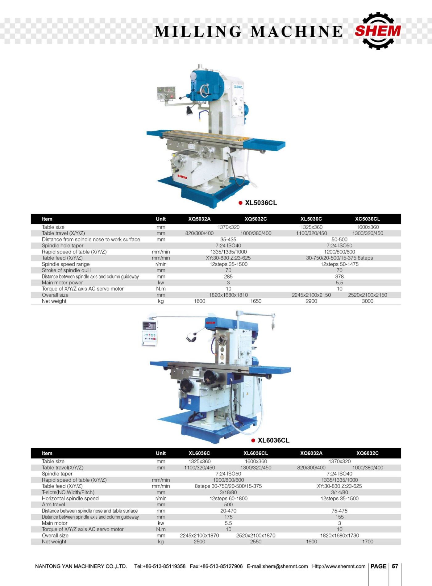 P57 MILLING MACHINE