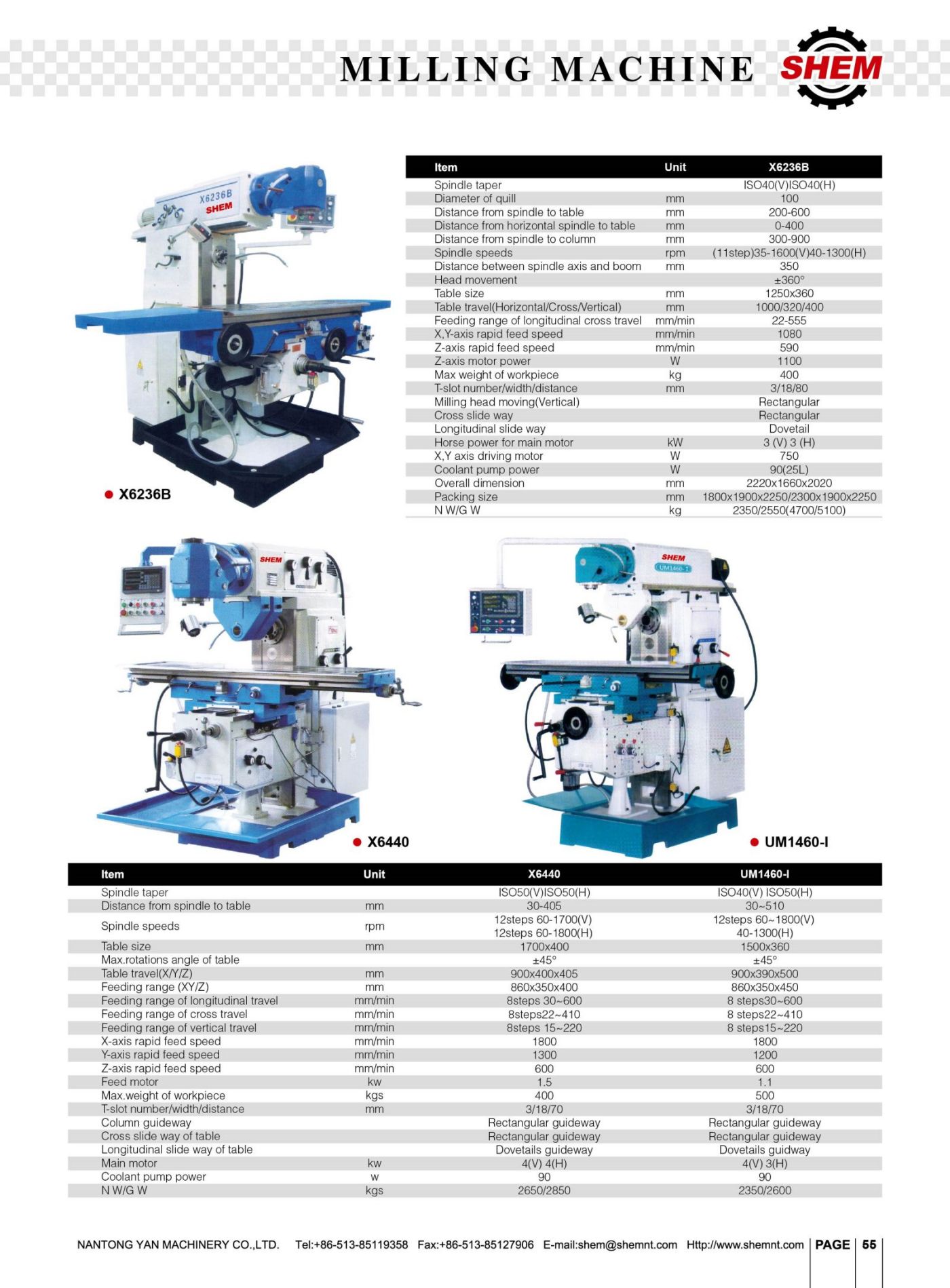 P55 MILLING MACHINE