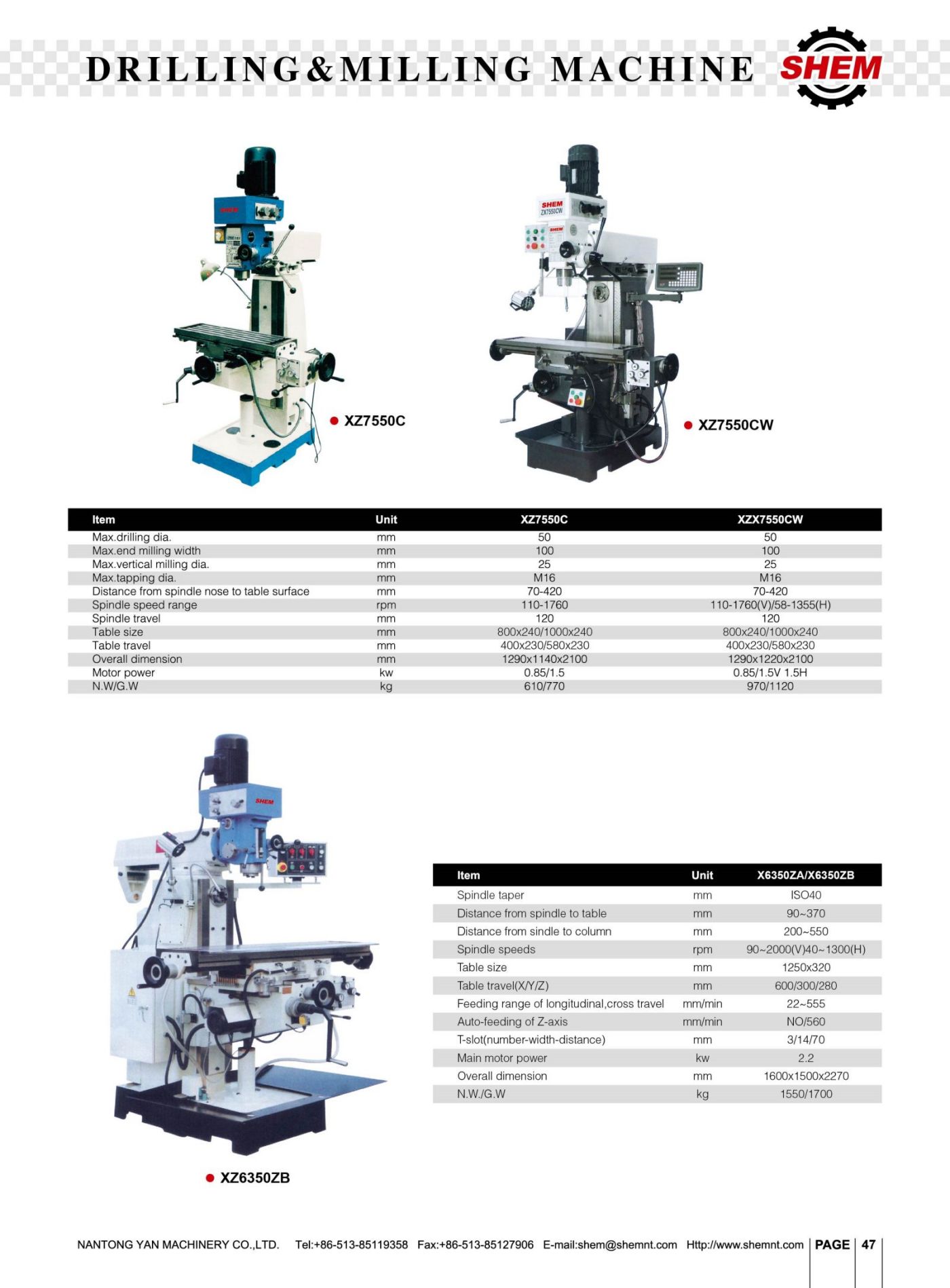 P47 DRILLING & MILLING MACHINE