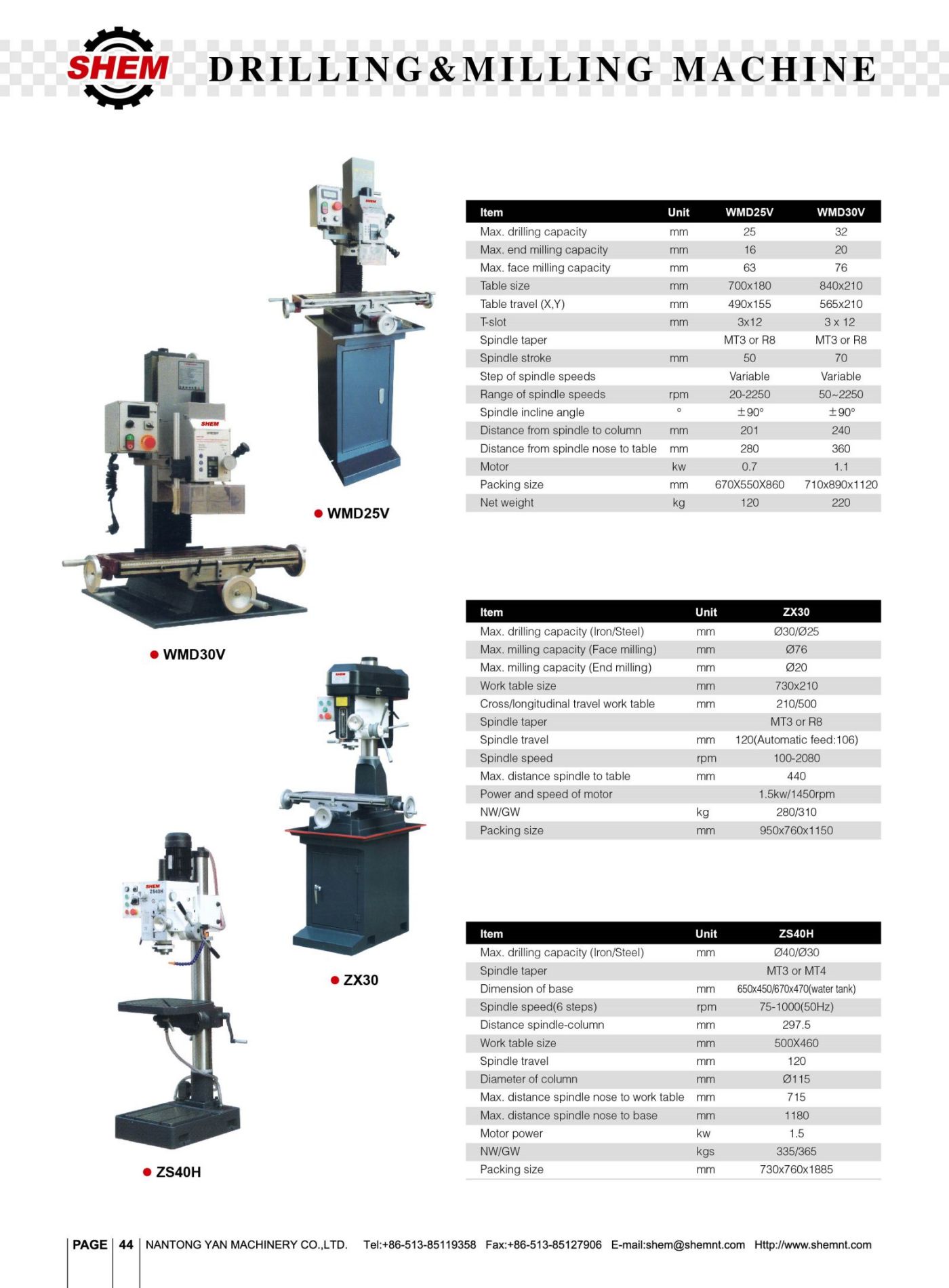 P44 DRILLING & MILLING MACHINE