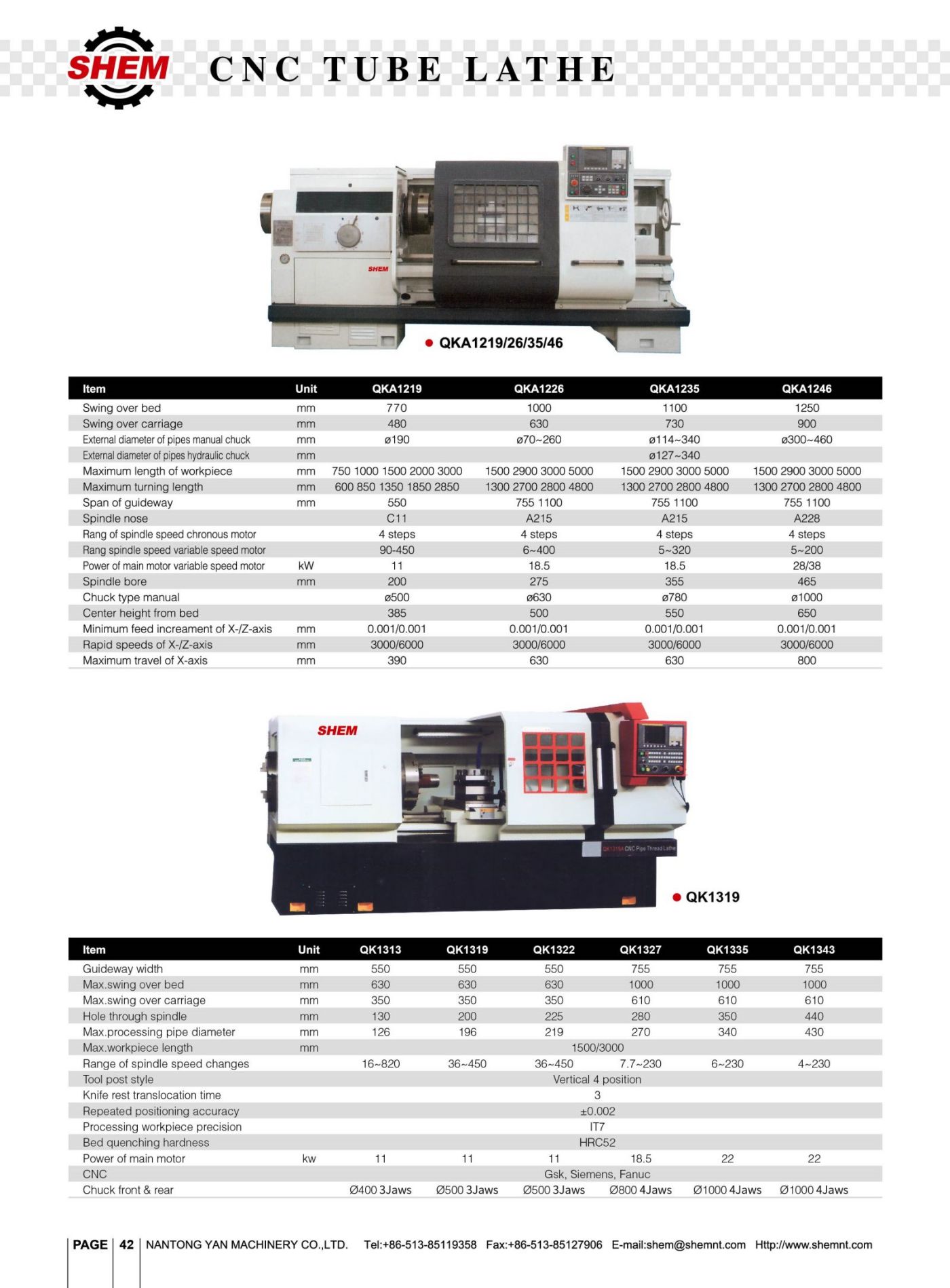P42 CNC TUBE LATHE