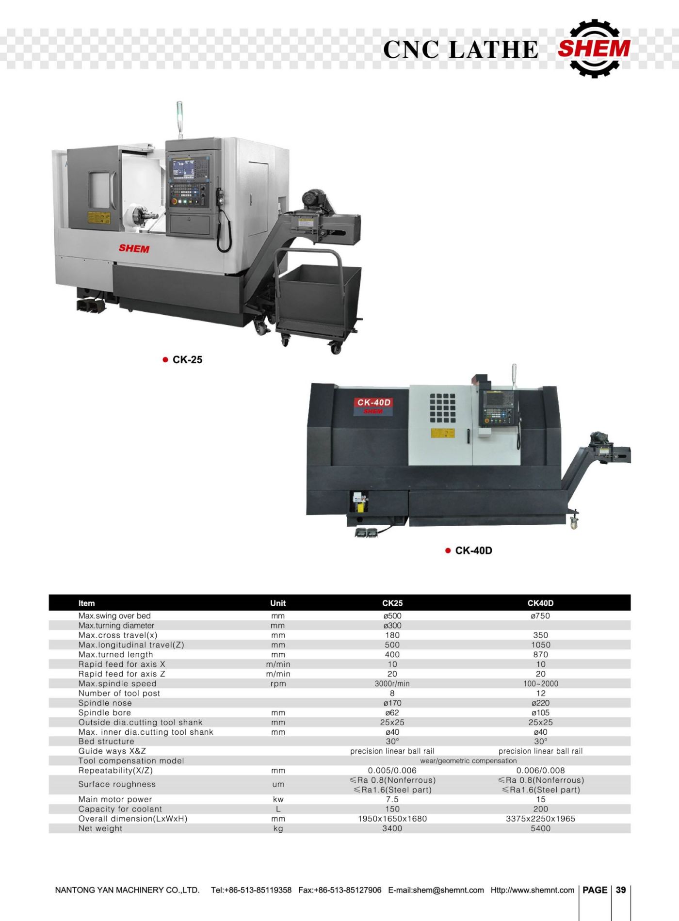 P39 CNC LATHE