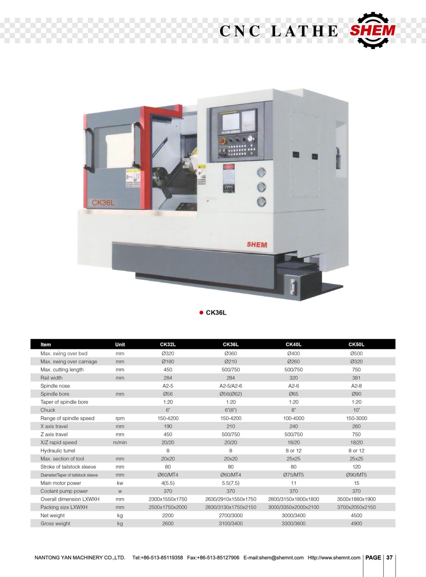 P37 CNC LATHE