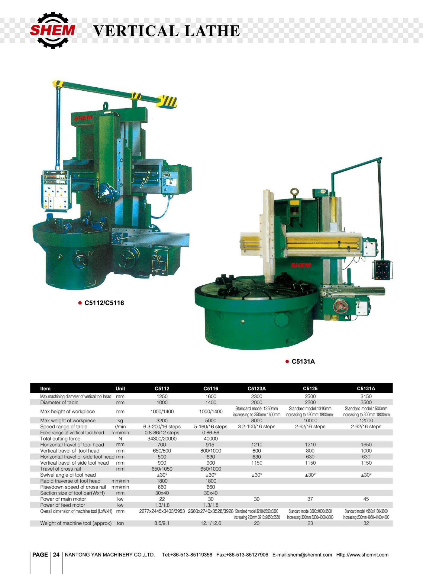 P24 VERTICAL LATHE