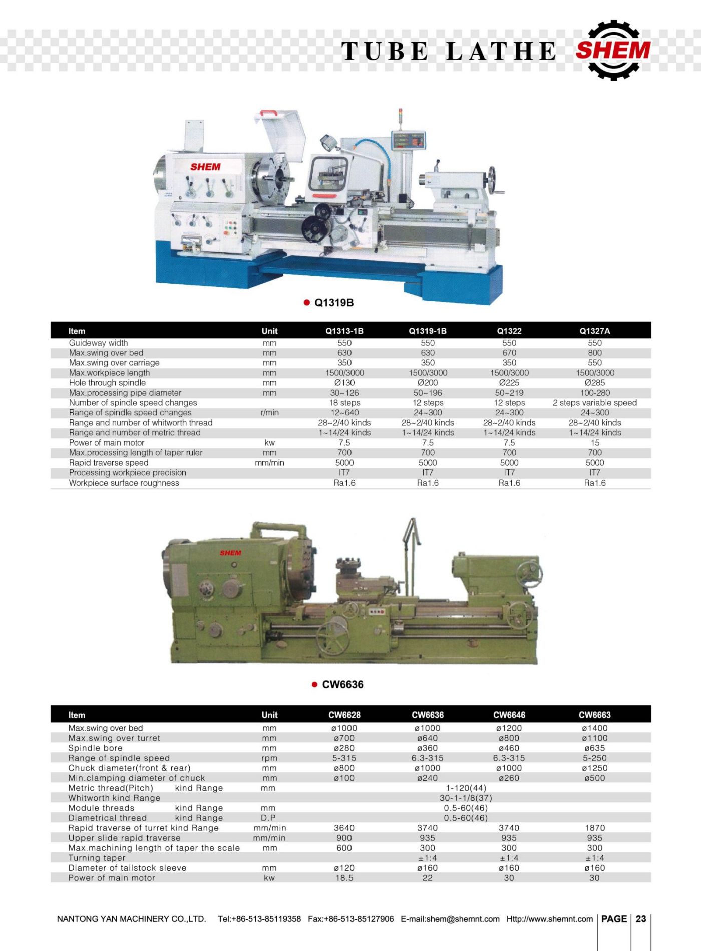 P23 TUBE LATHE